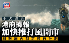 「小犬」逼近 港府據報加快推打風開市 料數周內制定可行計劃