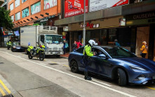 警方港島交通日 發逾2000張罰款告票 拖走兩車