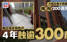 大陸非專才買銀主盤 辣稅200萬照付 海日灣II特色戶 4年蝕逾300萬