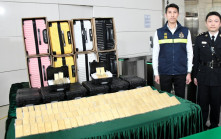 海關再破歷來最大宗走私黃金案 市值1.1億元 空運往日本行李箱7層包裝藏金條