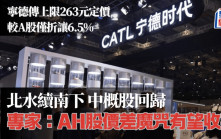 寧德傳上限263元定價 較A股僅折讓6.5% 專家：AH股價差魔咒有望收窄