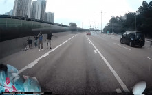 北大嶼山公路有人暈倒路邊 親友揮手截車 熱心司機停車協助