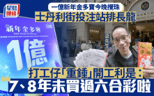 六合彩新年金多宝︱中环投注站排长龙 久未落注市民「All-in」开工利是搏运气