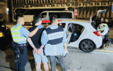 旺角白色平治充當毒品快餐車 警截查檢約70包K仔及可卡因  男司機被捕