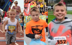 美11岁男童完成50州半马拉松 刷新历来最年轻跑手纪录
