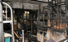 油麻地起火板間房嚴重焚毀 碌架床燒剩鐵架