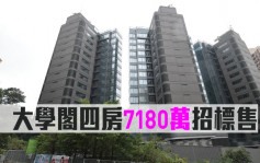 热辣新盘放送｜大学阁四房7180万招标售