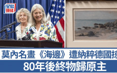 莫内名画《海边》   二战遭纳粹德国掠夺今物归原主