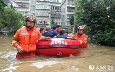 雲南省突降暴雨　1300民眾被洪水圍困
