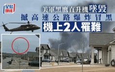 Black Hawk Down︱美军黑鹰直升机垂直坠毁高速公路 机上2人罹难