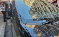 疑因大厦高层单位装修 致红磡7私家车被油漆水溅中