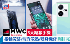 MWC 2023概念手機｜捲軸熒幕/液冷散熱/變色機背 3大新技術最矚目
