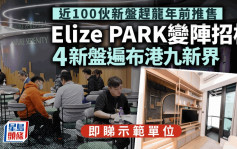 近100伙新盘赶龙年前推售  Elize PARK变阵招标 4新盘遍布港九新界 即睇示范单位