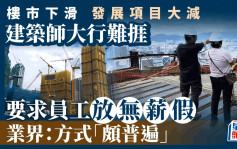 樓市下滑發展項目大減 建築師大行難捱 要求員工放無薪假  業界：方式「頗普遍」