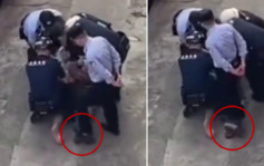 有片｜深圳民警多次踩壓被制伏疑犯腳部  網民轟：骨子裡的壞！