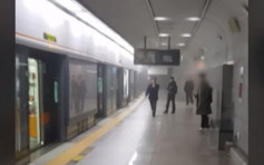 忠武路地鐵站旁火警 濃煙湧入站內乘客緊急疏散
