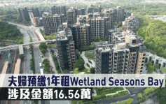 租賃個案｜夫婦預繳1年租Wetland Seasons Bay 涉及金額16.56萬