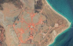 澳洲衛星鳥瞰圖現神秘橙色六角形