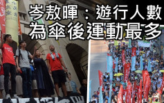游行声援被囚社运人士 岑敖晖：人数为占领行动后最多