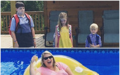 3子女全都上学去 美国妈妈享受「应得的假期」照片疯传