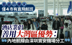 自由行扩大︱目前仅4市有直飞航班 酒店业倡与深圳分工：宝安机场负责内地航线