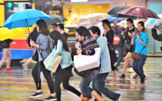 雷暴警告生效 70公里或以上陣風吹襲香港