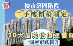 楼市筑固阶段 二手楼价稍喘定 20大屋苑估值逐个睇 一个逆市跌转升