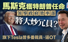 马斯克入阁｜特朗普邀Elon Musk掌政府效率部 料大炒冗员 Tesla曾多番裁员、逼OT、解散公关部