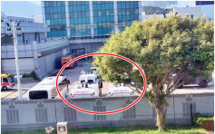 【修例風波】水炮車駐機場 網民發現泊機場警署內