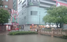 台两县市局部豪雨 护城河水位满溢
