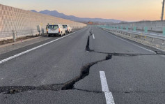 日本地震｜新幹線鐵軌變形 高速公路現數十米裂縫