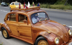 秘魯父親自造木製甲蟲車 趕往紐約賀女兒17歲生日