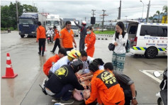 港女单车游泰国　十字路口遭铁马撞伤