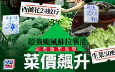 台风苏拉．坚尼地城︱一斤生菜50元 市民无奈「捱贵菜」 茶楼生意最旺