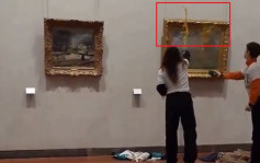 法國環保分子湯汁潑莫內名畫  上月曾同手法弄污羅浮宮「蒙娜麗莎」