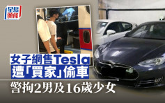 女子网售Tesla遭「买家」偷车 警拘2男及16岁少女