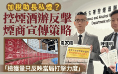 加税助长私烟？  控烟酒办反击烟商宣传策略  「检获量只反映当局打击力度」