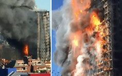 有片｜意大利米兰20层高大楼发生大火 住户：外墙如奶油般融化