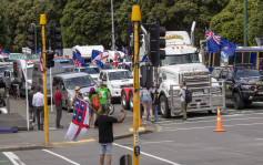 纽西兰民众仿加拿大示威方式 开货车到国会抗议疫苗政策