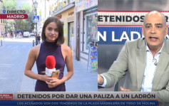 西班牙女記者街頭直播新聞   遭男子摸臀男主播霸氣介入