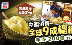 重口味︱最新报告：中国人吃掉全球91%榴槤　一年花费超过200亿人民币