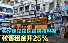 尖沙咀鐘錶珠寶店擴規模 增租鄰舖逾400呎 較舊租金升25%