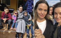 安祖蓮娜祖莉私訪烏克蘭受傷兒童   遇空襲警報表現冷靜親民揮手