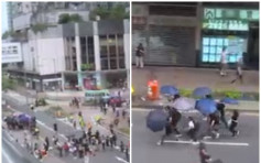 【將軍澳遊行】示威者堵塞寶琳貿業路 交通受阻