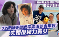 72岁顾美华激罕露面外表年轻！失婚独力养女  胞妹轻生父母受打击离世年半失三至亲