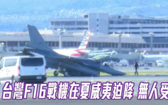 台湾F16战机夏威夷迫降 无人受伤