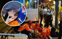 鰂魚涌過路男遭電車撞倒拖行6米 口吐鮮血昏迷不醒