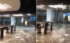 【山竹襲港】海水湧柴灣Benz車廠 地下被淹沒