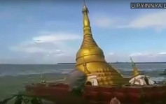 【有片】緬甸佛寺遭洪水沖走　無助信徒崩潰嚎哭