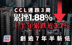 CCL連跌3周 累挫1.88% 上半年累跌近3.7% 創逾7年半新低